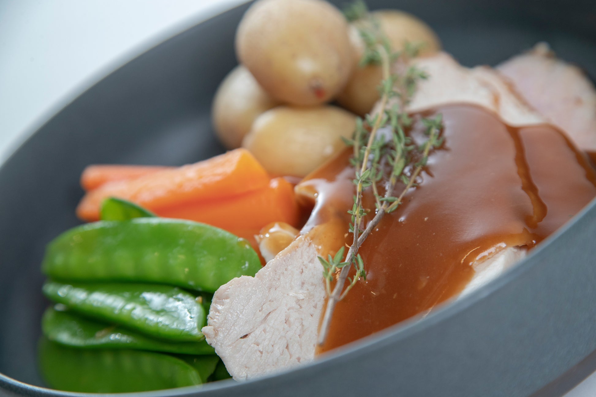 Roast Turkey Breast & Honey Glazed Ham Dinner Meal Nude Food Ireland